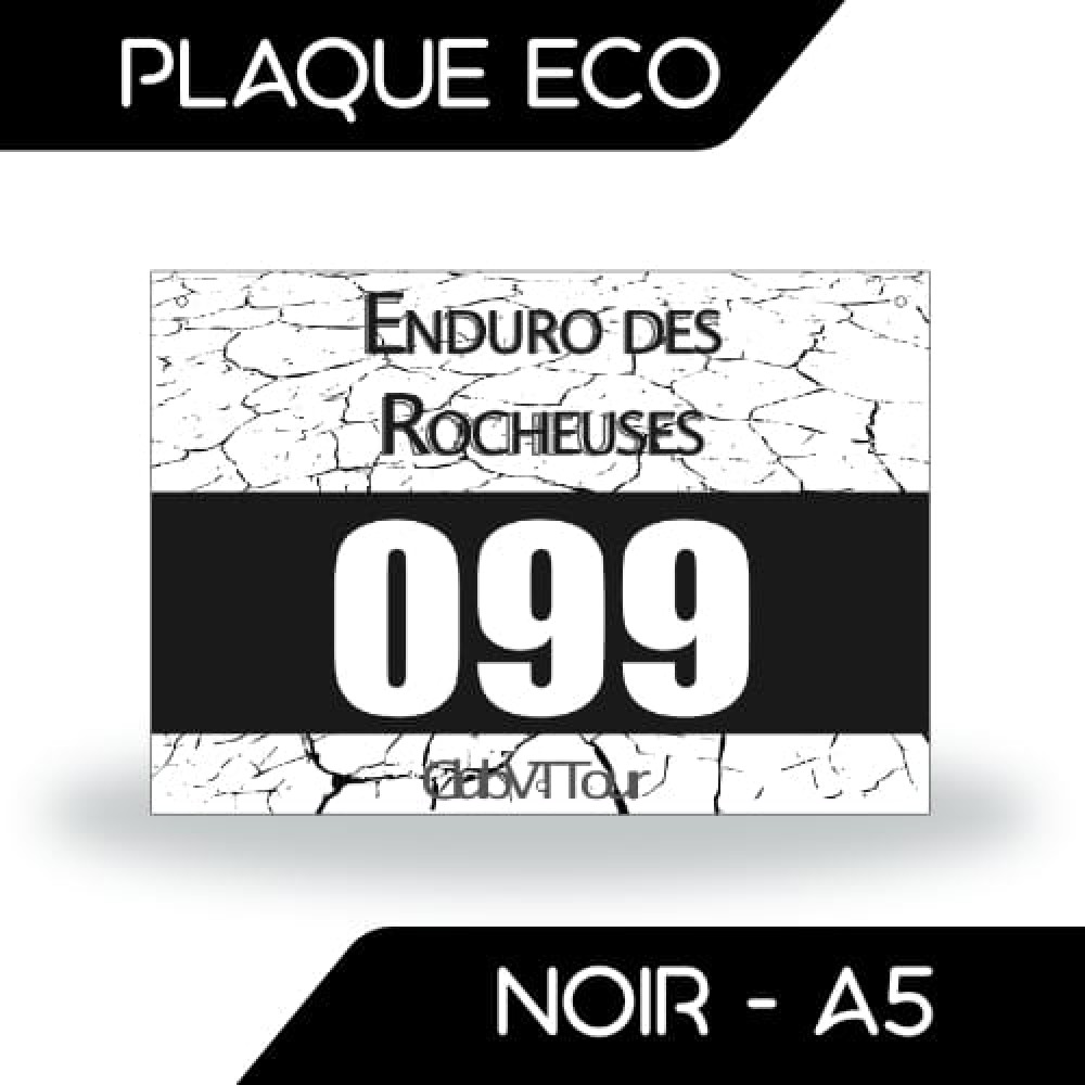 PLAQUE ÉCO NOIR 210x148 MM