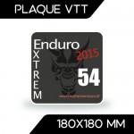 PLAQUE DE VTT N°4 18x18 CM